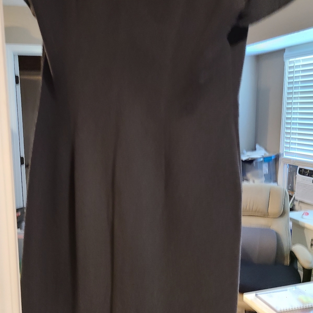 B-Works 12 Ribbed Geometric Grey Dress - Picture 2 of 6